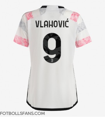 Juventus Dusan Vlahovic #9 Replika Bortatröja Damer 2023-24 Kortärmad